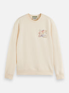 Front And Back Artwork Regularfit Sweatshirt - Eggnog