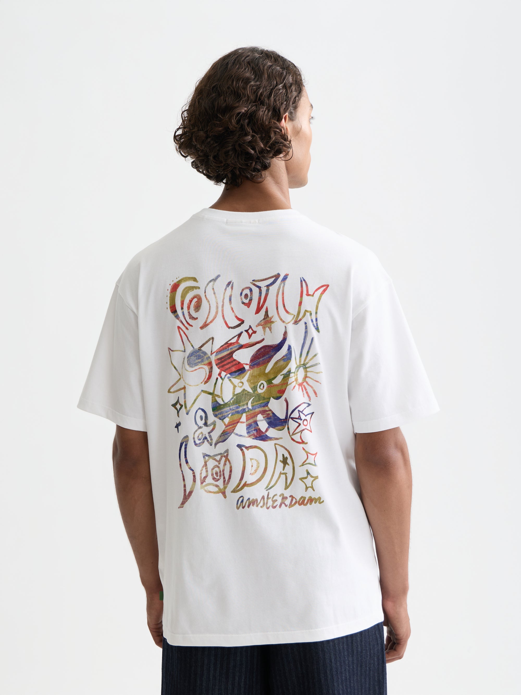 Front And Back Artwork Relaxed T-Shirt - Bright White