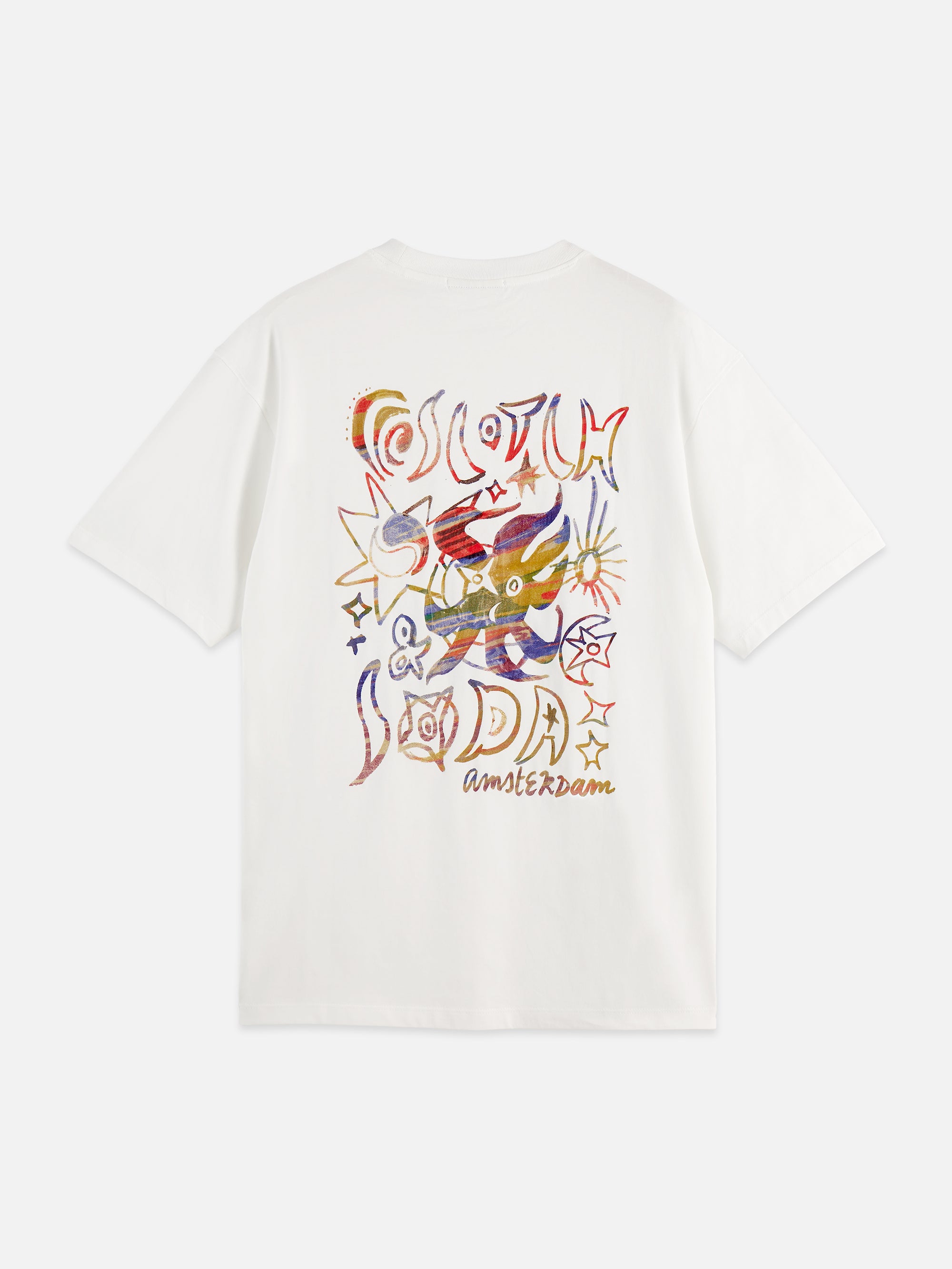 Front And Back Artwork Relaxed T-Shirt - Bright White