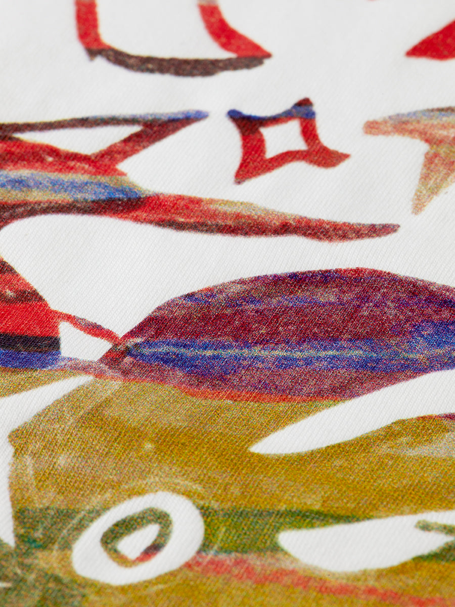 Front And Back Artwork Relaxed T-Shirt - Bright White