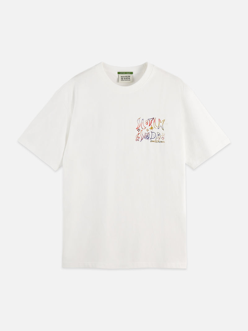Front And Back Artwork Relaxed T-Shirt - Bright White