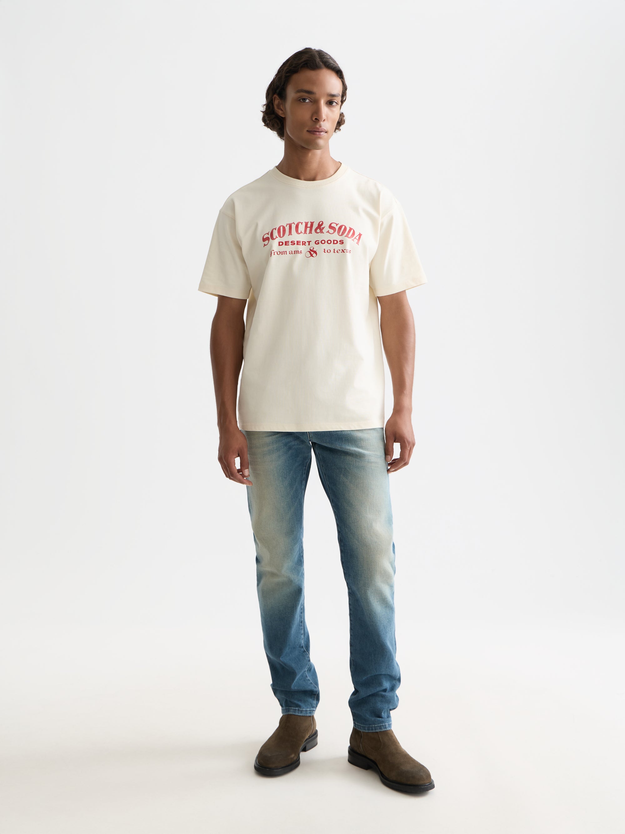 Front Artwork Relaxedfit T-Shirt - Eggnog