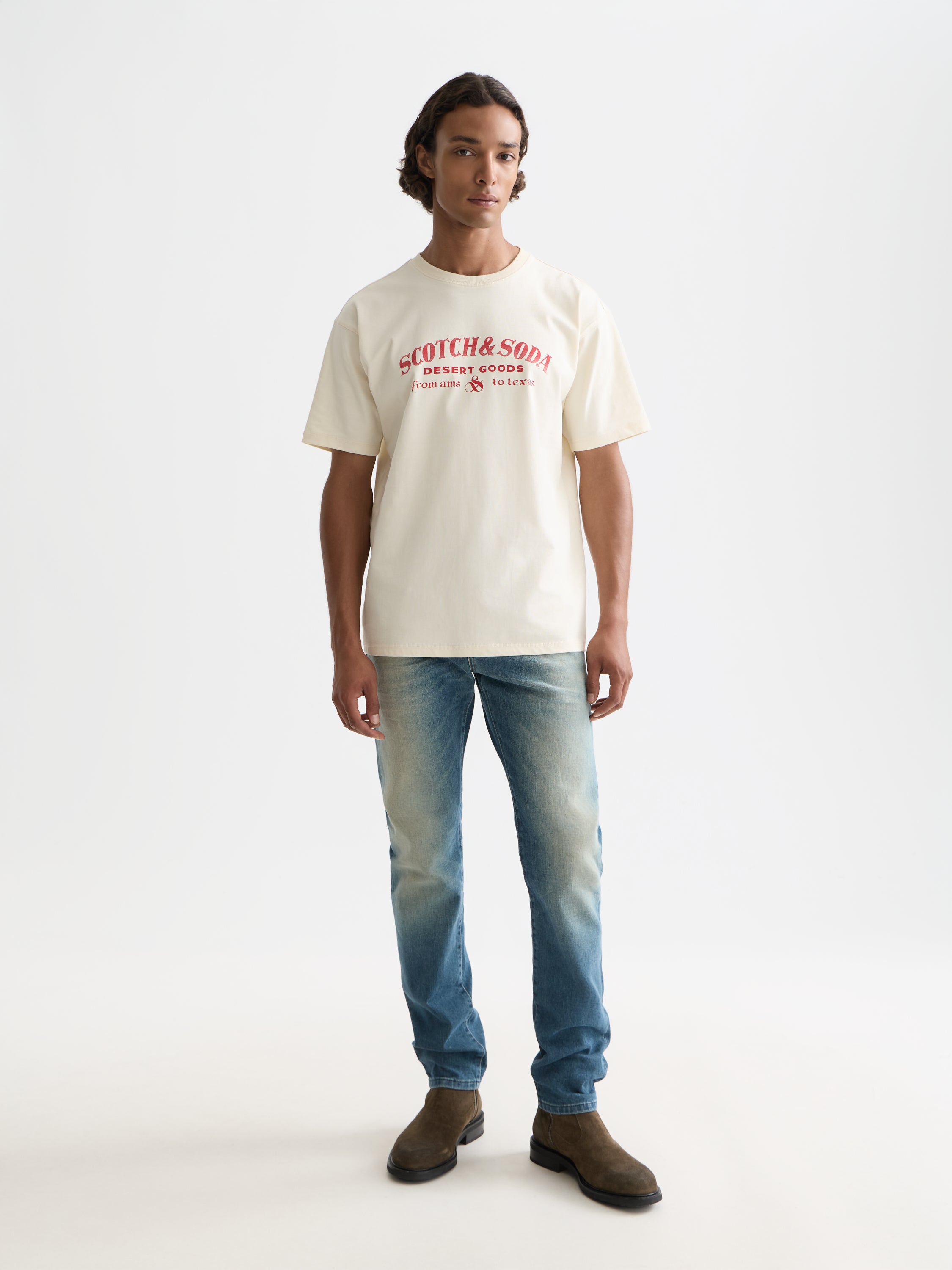 Front Artwork Relaxedfit T-Shirt - Eggnog