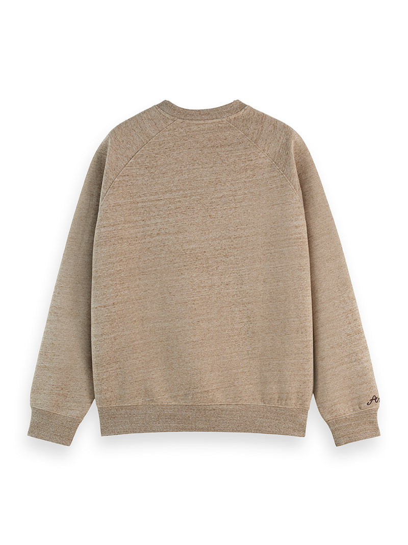 Space Yarn Embroidered Loosefit Sweater - Amphora