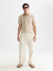 Jacquard Relaxed Fit Polo - Amphora