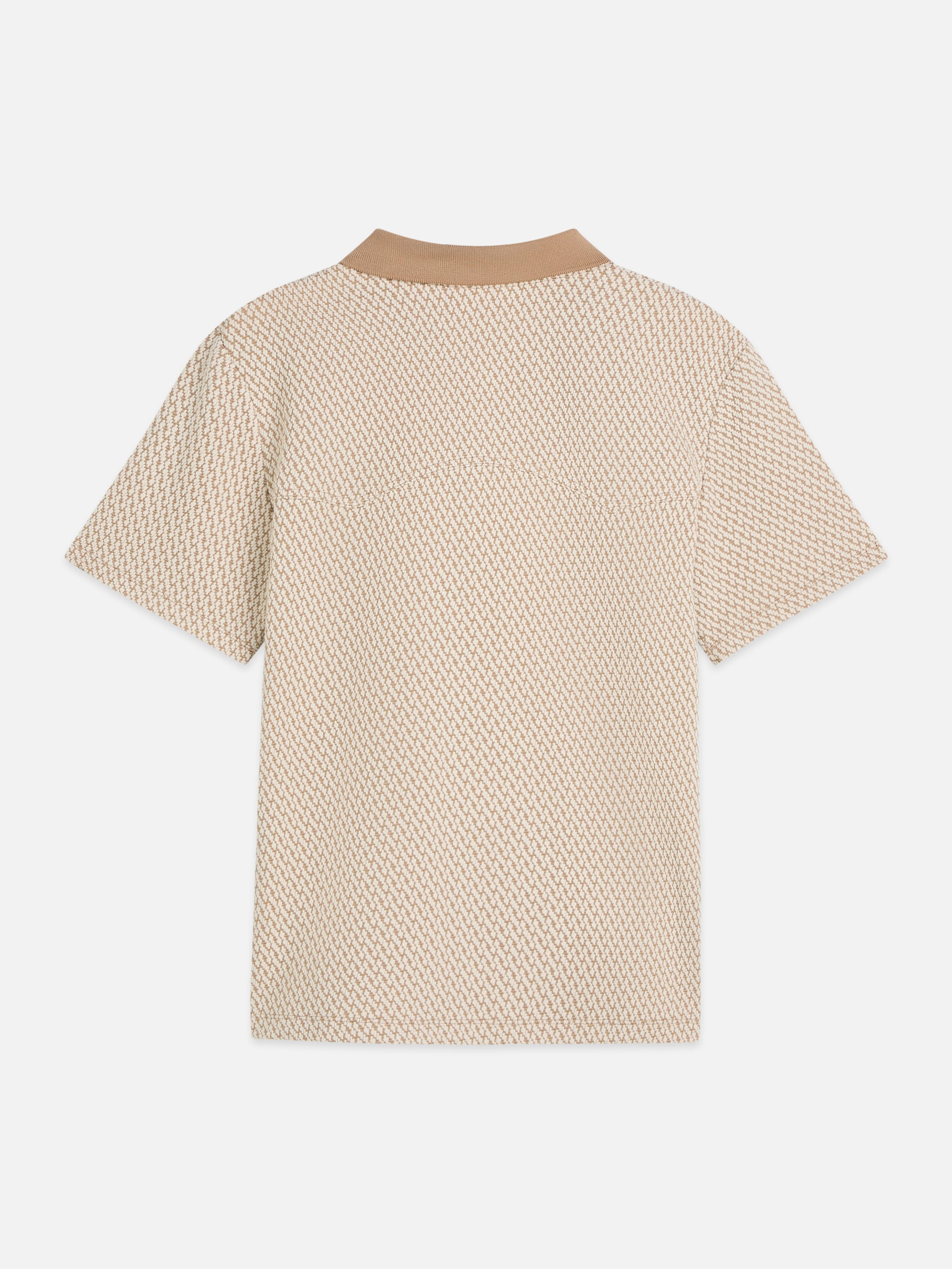 Jacquard Relaxed Fit Polo - Amphora