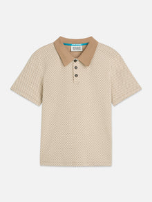 Jacquard Relaxed Fit Polo - Amphora