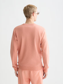 Sweat-shirt coupe classique avec logo sur la poitrine gauche - Argile Canyon