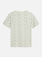 T-shirt coupe classique à micro-impression - Rayures en forme de fer à cheval, couleur lait de poule