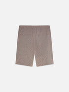Bermuda coupe classique en coton et lin teint en fil - Cathay Spice Dobby