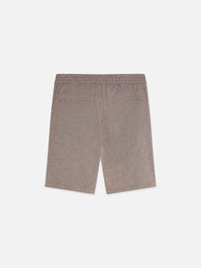 Bermuda coupe classique en coton et lin teint en fil - Cathay Spice Dobby