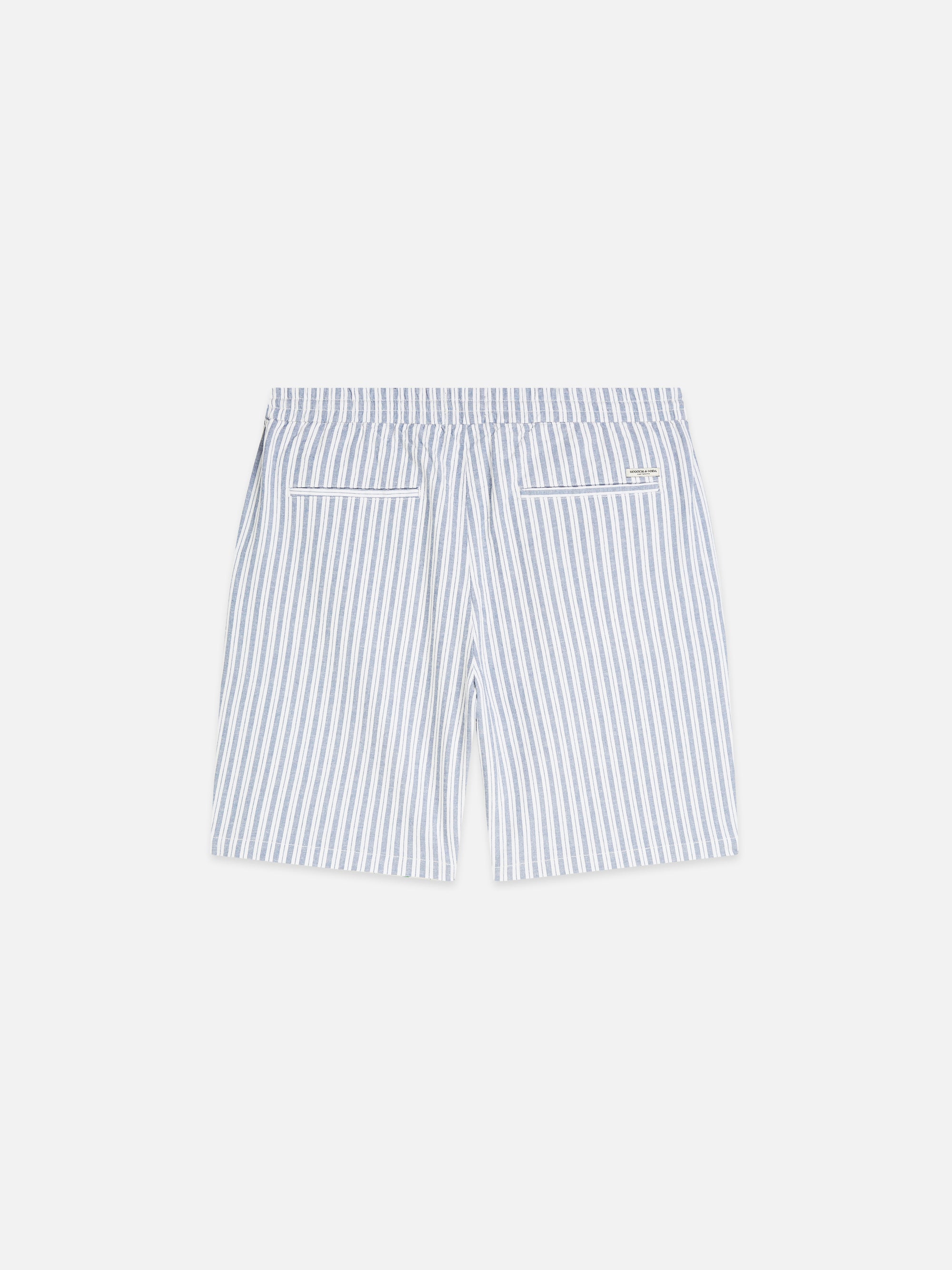 Fave Cottonlinen Yarndyed Regular Fit Bermuda Shorts - Infinity Stripe