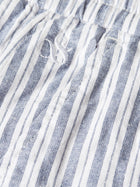 Fave Cottonlinen Yarndyed Regular Fit Bermuda Shorts - Infinity Stripe