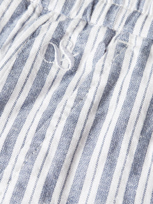 Fave Cottonlinen Yarndyed Regular Fit Bermuda Shorts - Infinity Stripe