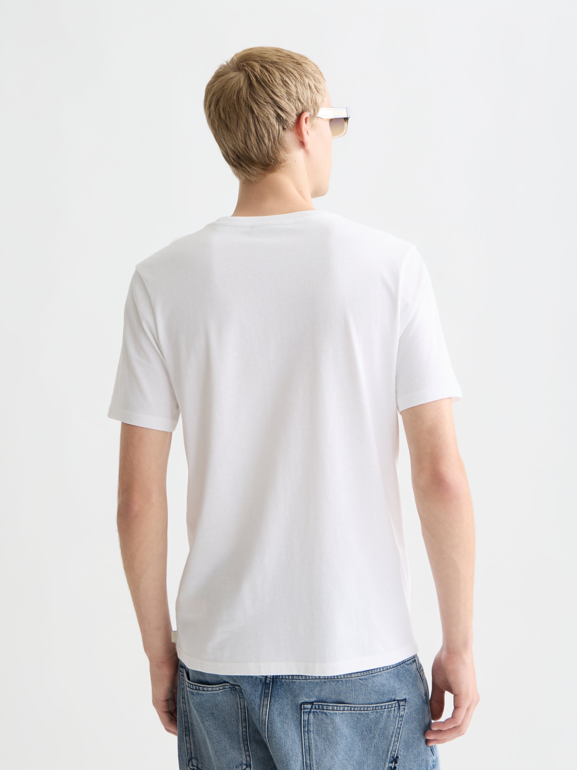 Left Chest Artwork Regular Fit T-Shirt - Bright White