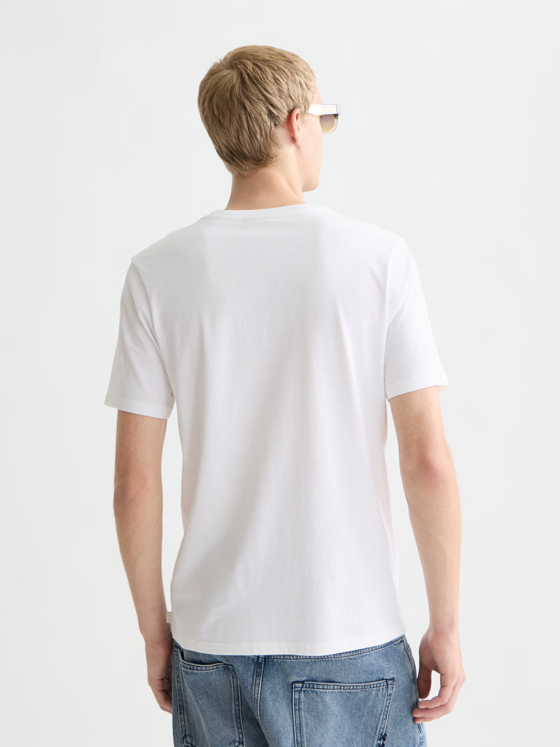 Left Chest Artwork Regular Fit T-Shirt - Bright White