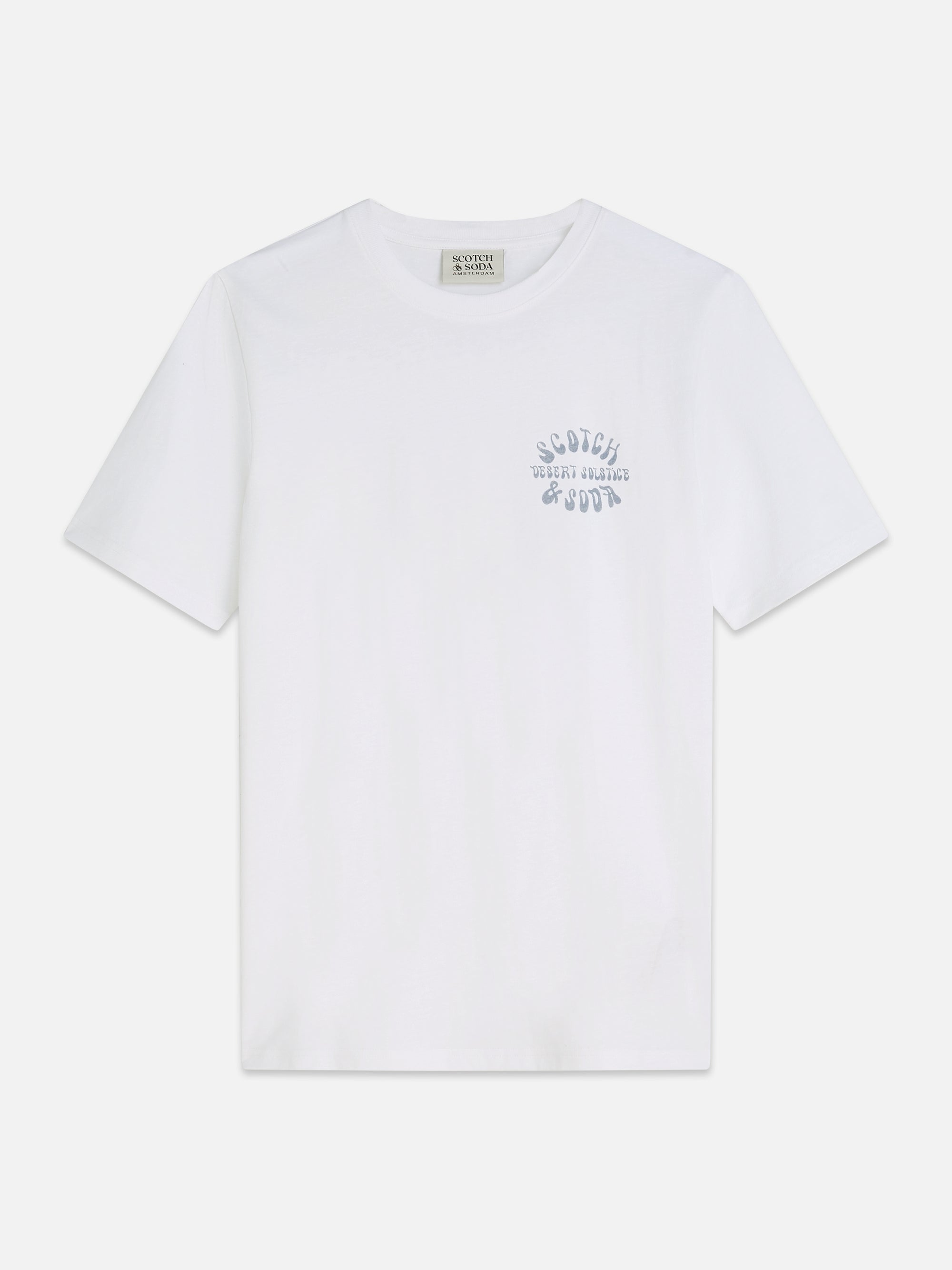 Left Chest Artwork Regular Fit T-Shirt - Bright White