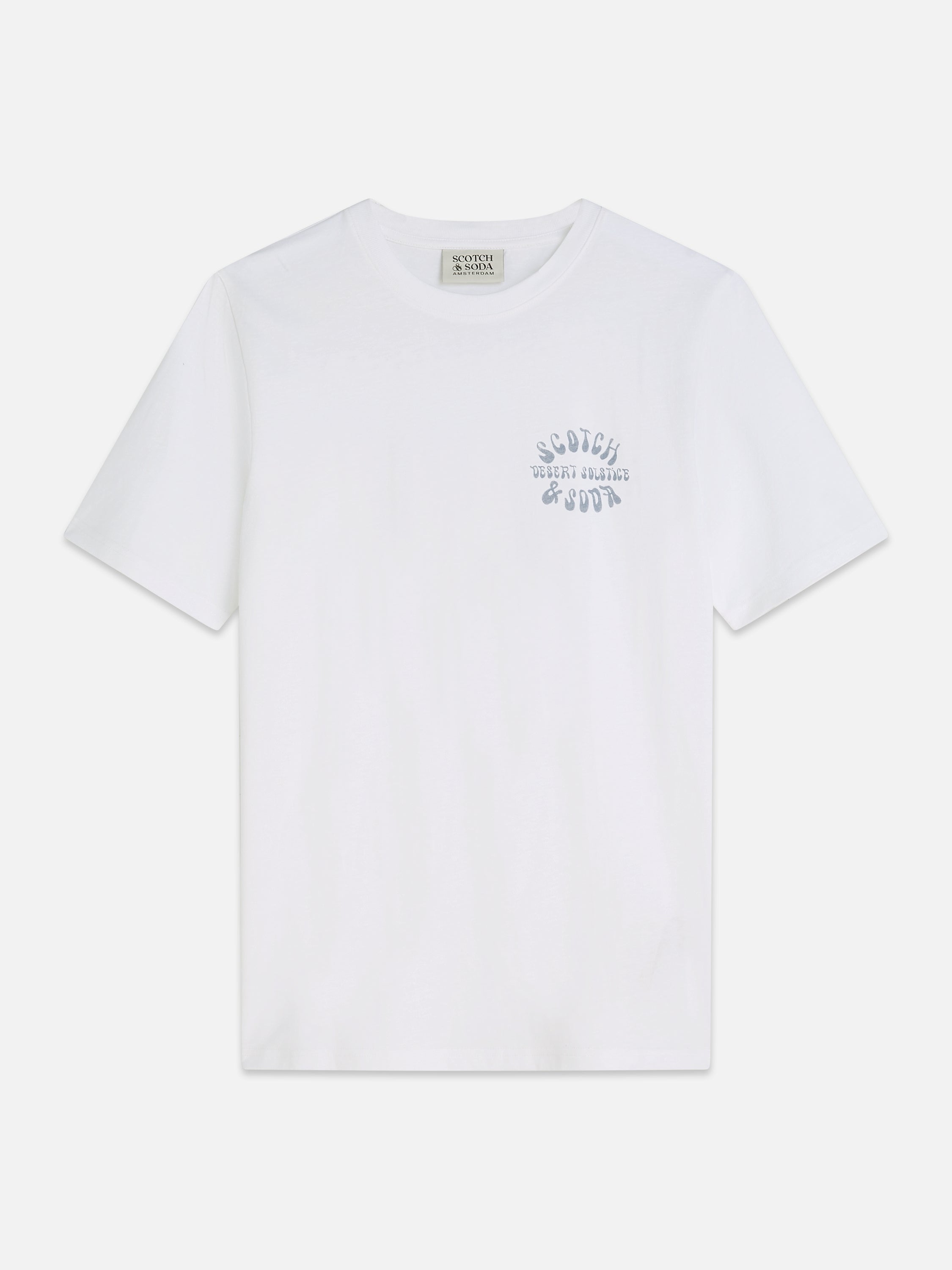 Left Chest Artwork Regular Fit T-Shirt - Bright White