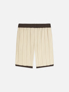 Structured Knitted Shorts - Eggnog