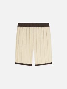 Structured Knitted Shorts - Eggnog