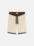 Structured Knitted Shorts - Eggnog