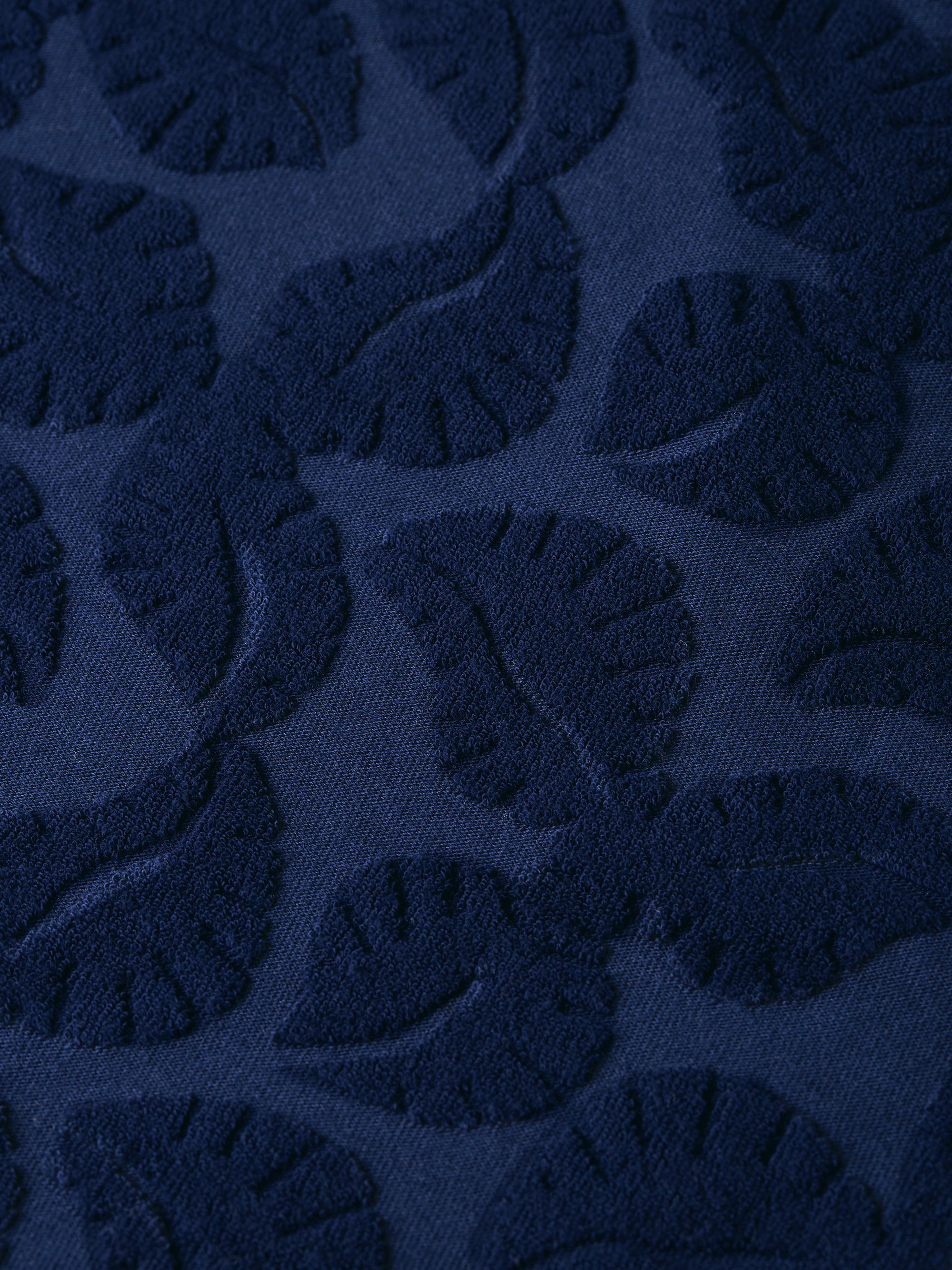 Bermuda Fave Terry Jacquard coupe décontractée - Bleu concours