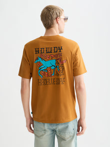 Front And Back Artwork Regular Fit T-Shirt - Cathay Spice