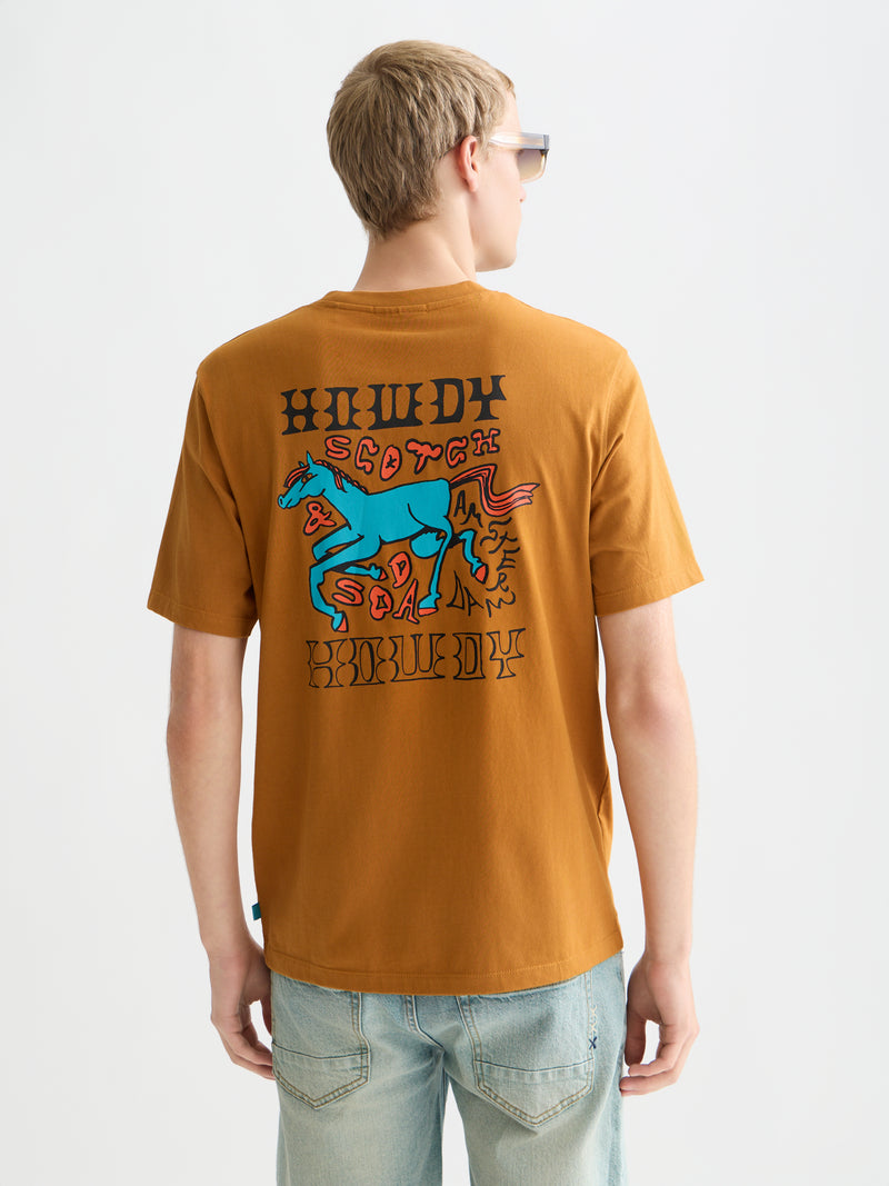 Front And Back Artwork Regular Fit T-Shirt - Cathay Spice