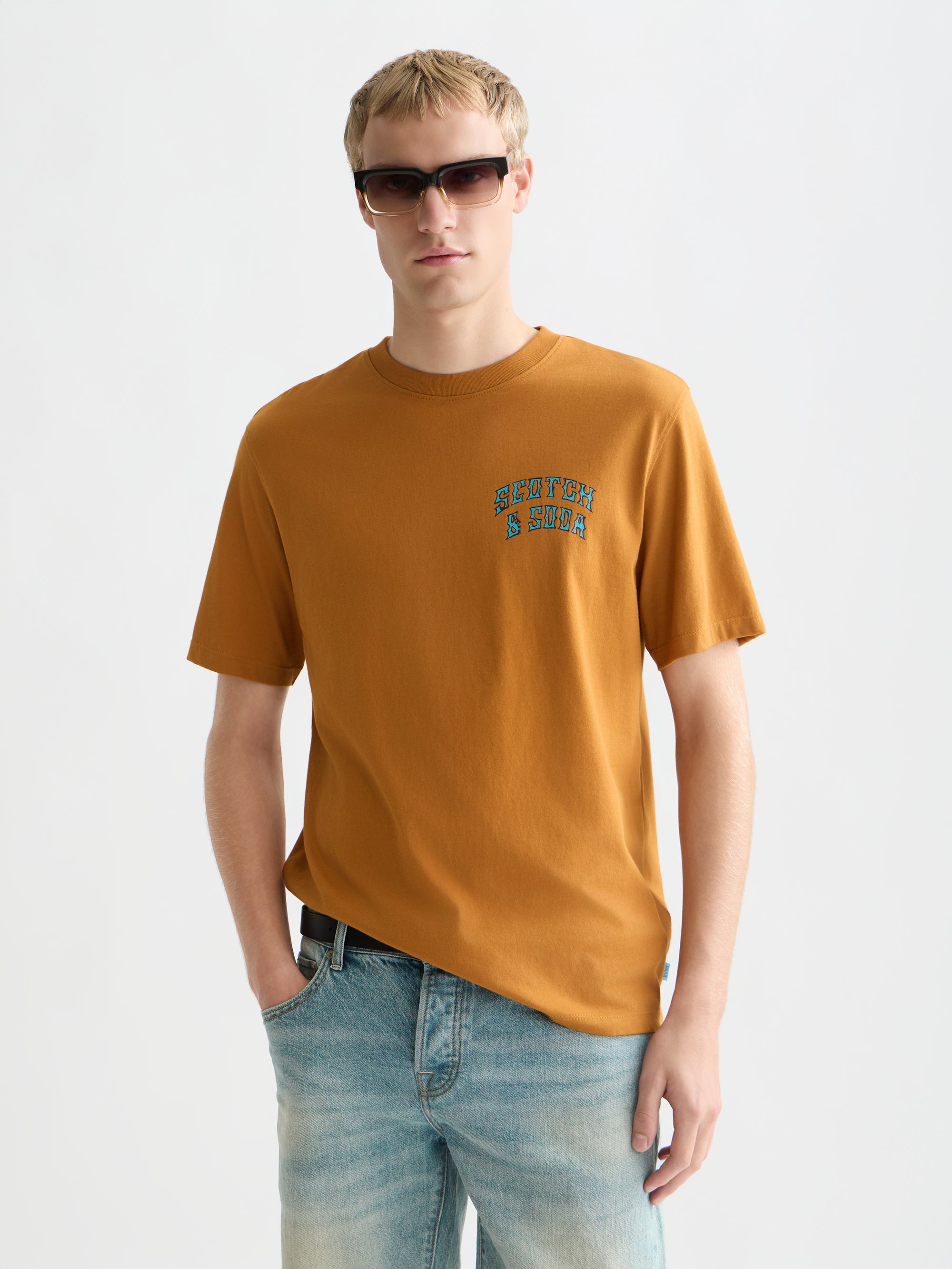 Front And Back Artwork Regular Fit T-Shirt - Cathay Spice