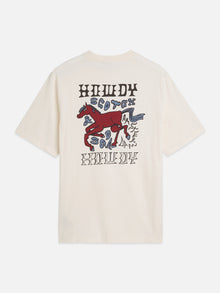 Front And Back Artwork Regular Fit T-Shirt - Eggnog