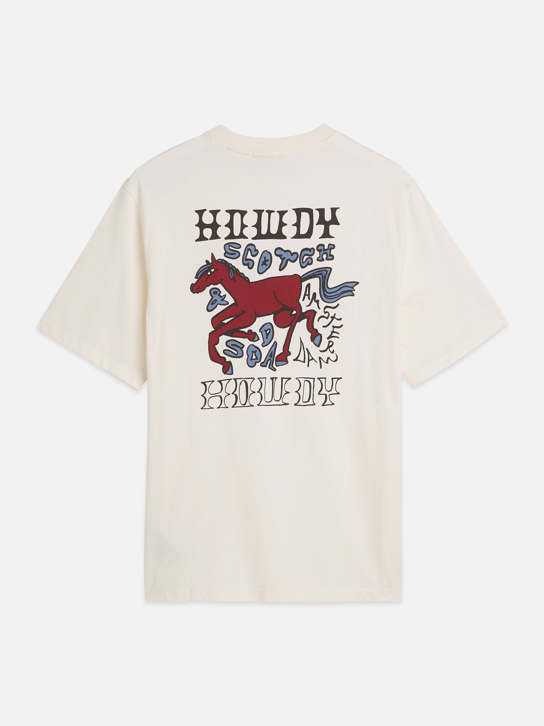 Front And Back Artwork Regular Fit T-Shirt - Eggnog