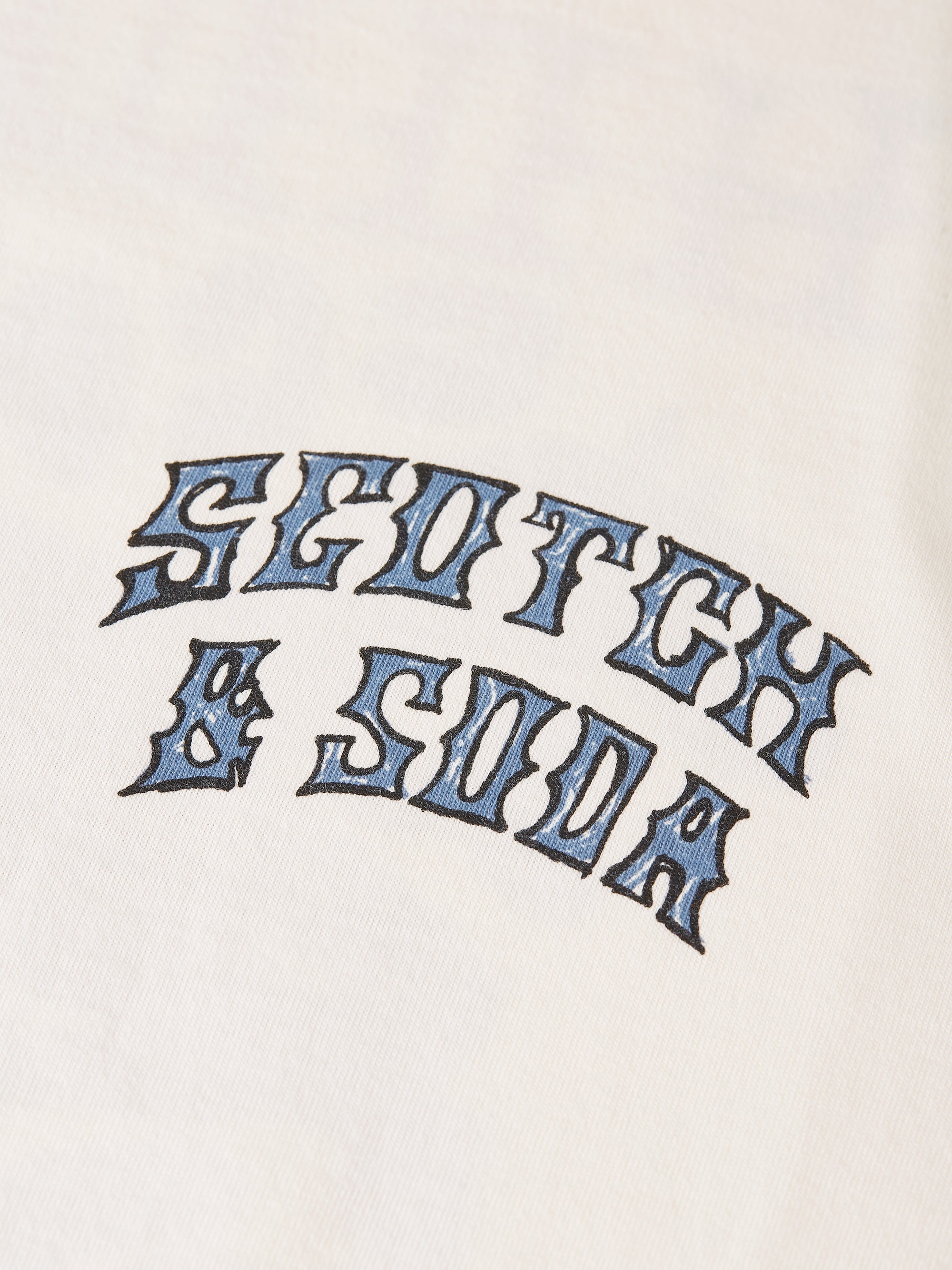 Front And Back Artwork Regular Fit T-Shirt - Eggnog