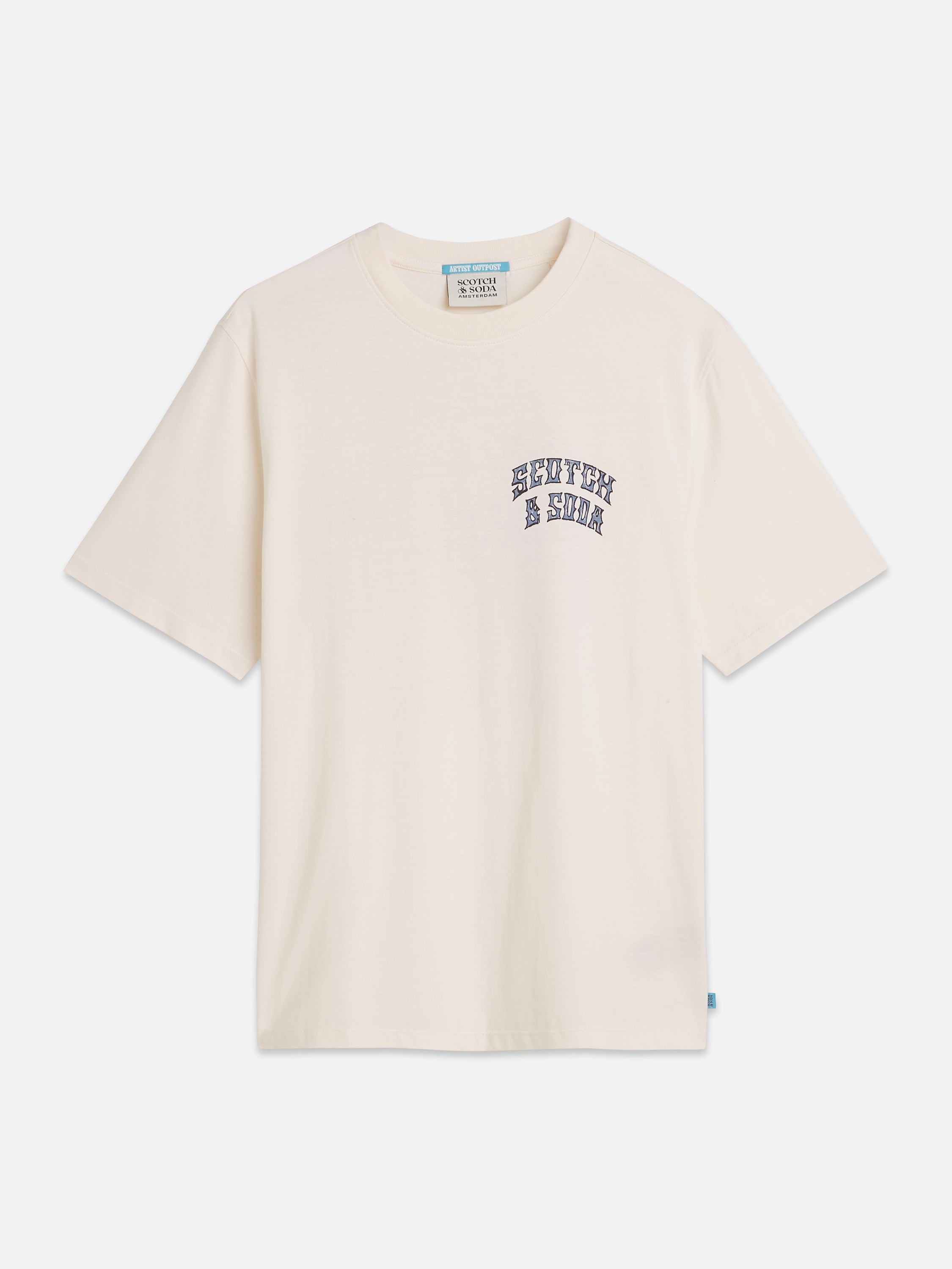 Front And Back Artwork Regular Fit T-Shirt - Eggnog
