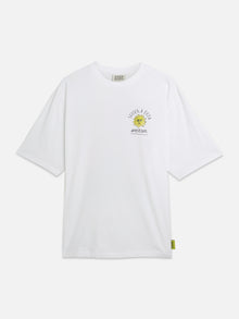 T-shirt ample à motif recto verso - Blanc éclatant