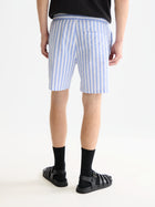 Striped Midlength Swim Shorts - Classic Stripe Infinity