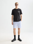 Striped Midlength Swim Shorts - Classic Stripe Infinity