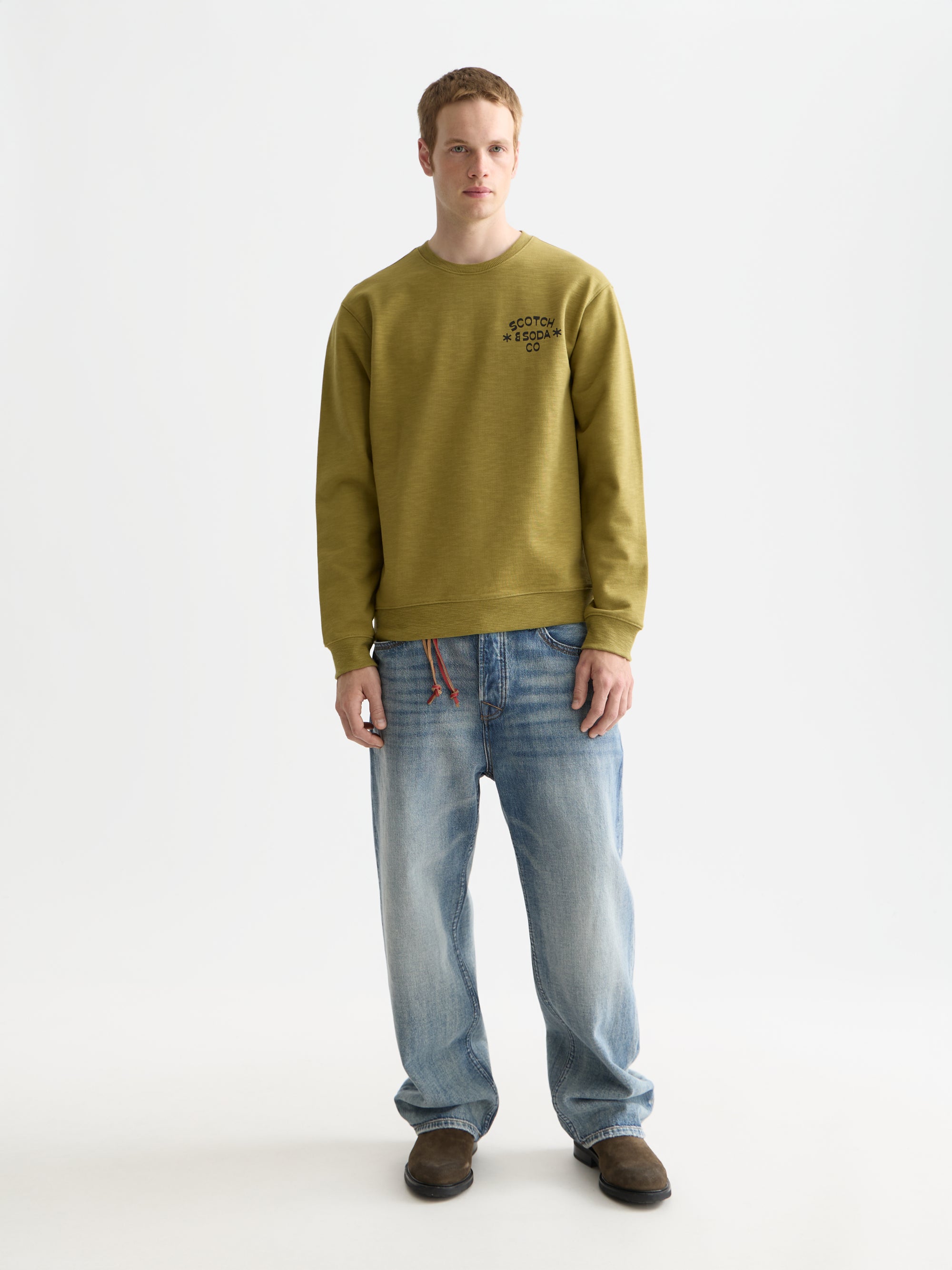 Chest Logo Regularfit Sweater - Green