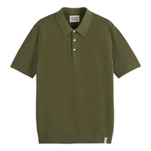 Structured Knitted Regular Fit Polo - Olive