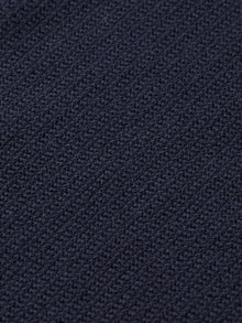 Structured Knitted Regular Fit Polo - Sky Captain