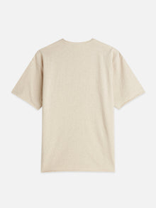 Core Rawedged Relaxed Fit Garmentdyed T-Shirt - Oatmeal Melange