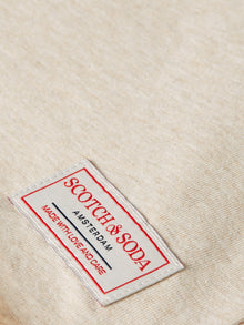 Core Rawedged Relaxed Fit Garmentdyed T-Shirt - Oatmeal Melange
