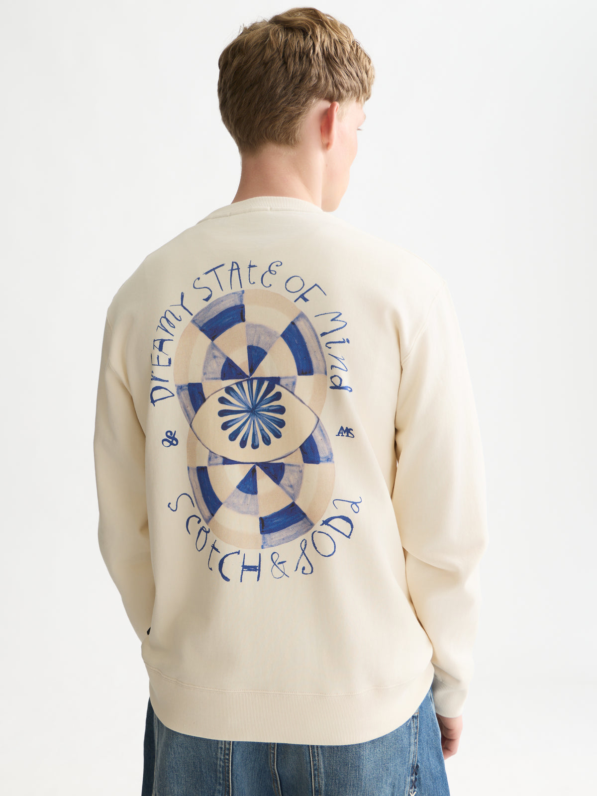 Front And Back Artwork Regular-Fit Sweatshirt WI26 - Eggnog-2