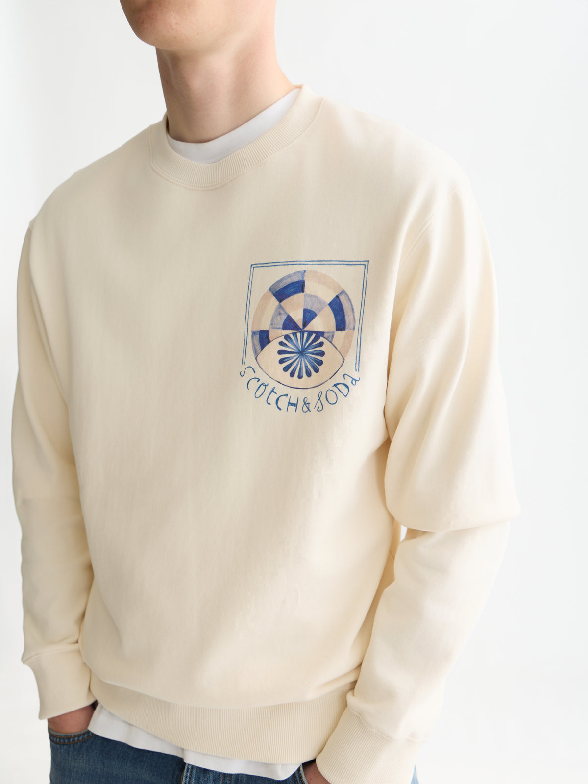 Front And Back Artwork Regular-Fit Sweatshirt WI26 - Eggnog-3