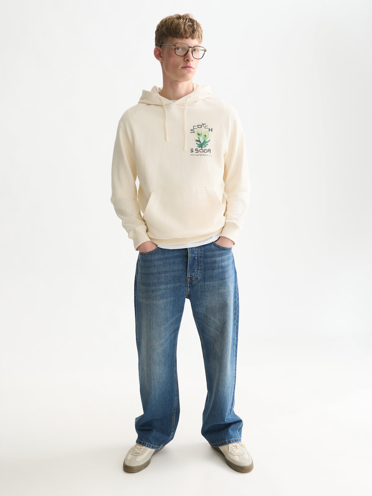Front And Back Artwork Regular-Fit Hoodie - Eggnog-3