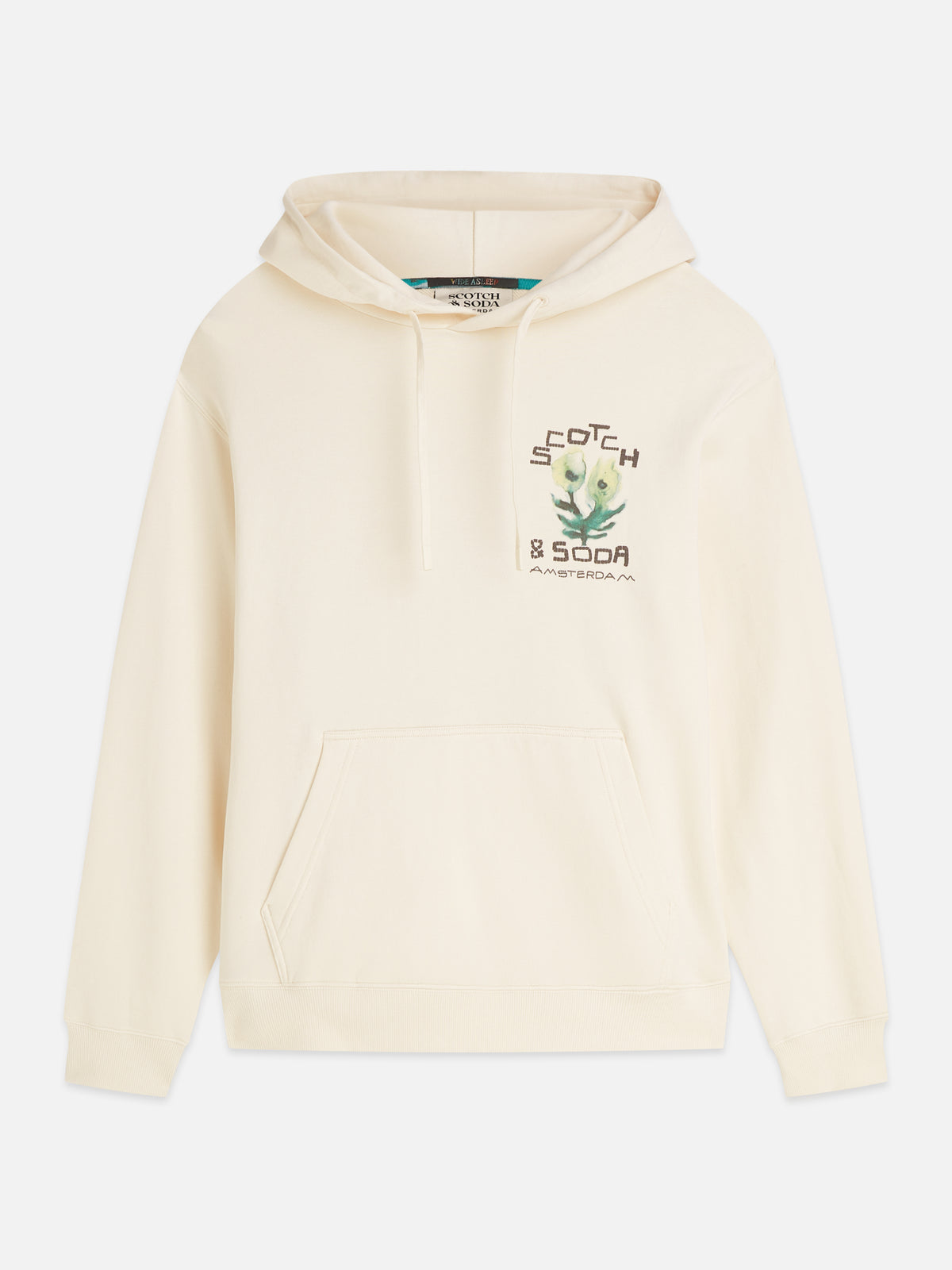 Front And Back Artwork Regular-Fit Hoodie - Eggnog