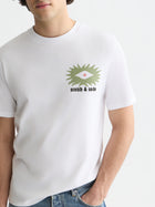 Front And Back Artwork Relaxed Fit T-Shirt - White and green