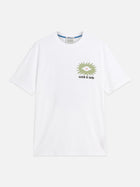 Front And Back Artwork Relaxed Fit T-Shirt - White and green