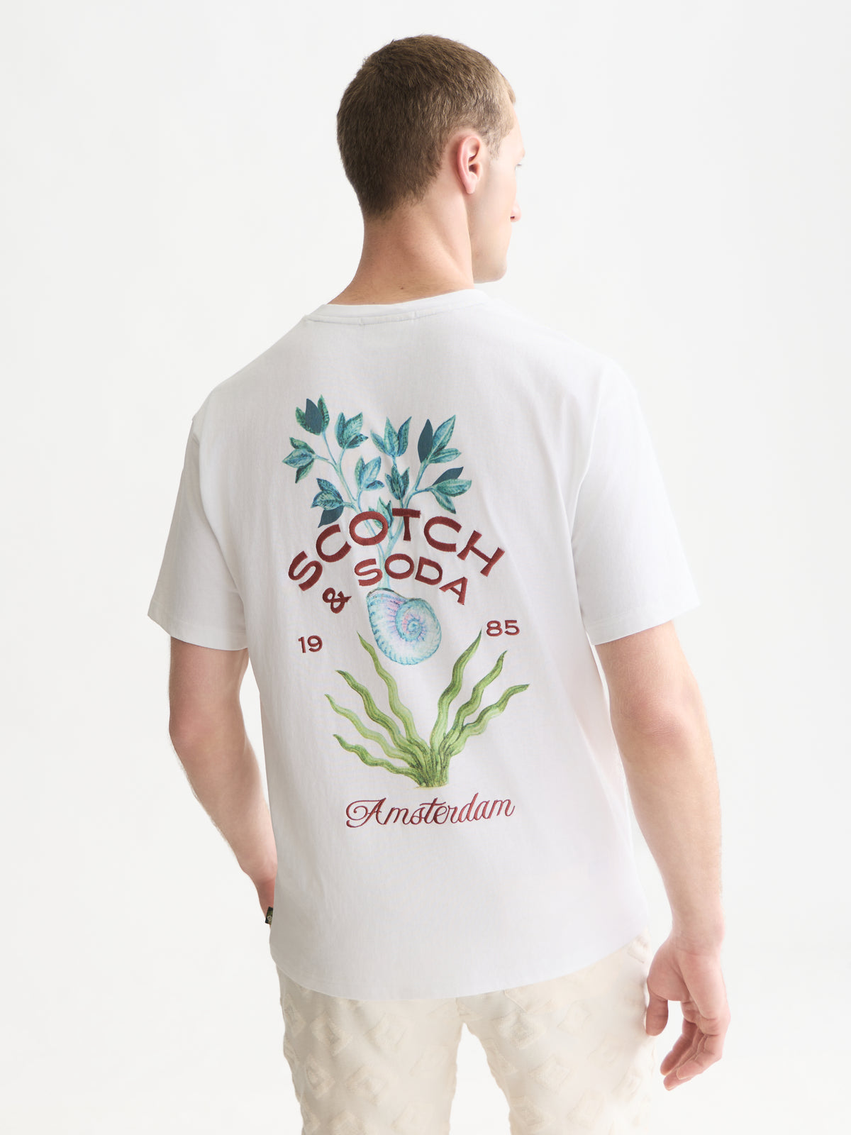 Front And Back Artwork Relaxed-Fit T-Shirt WI26 - Bright White
