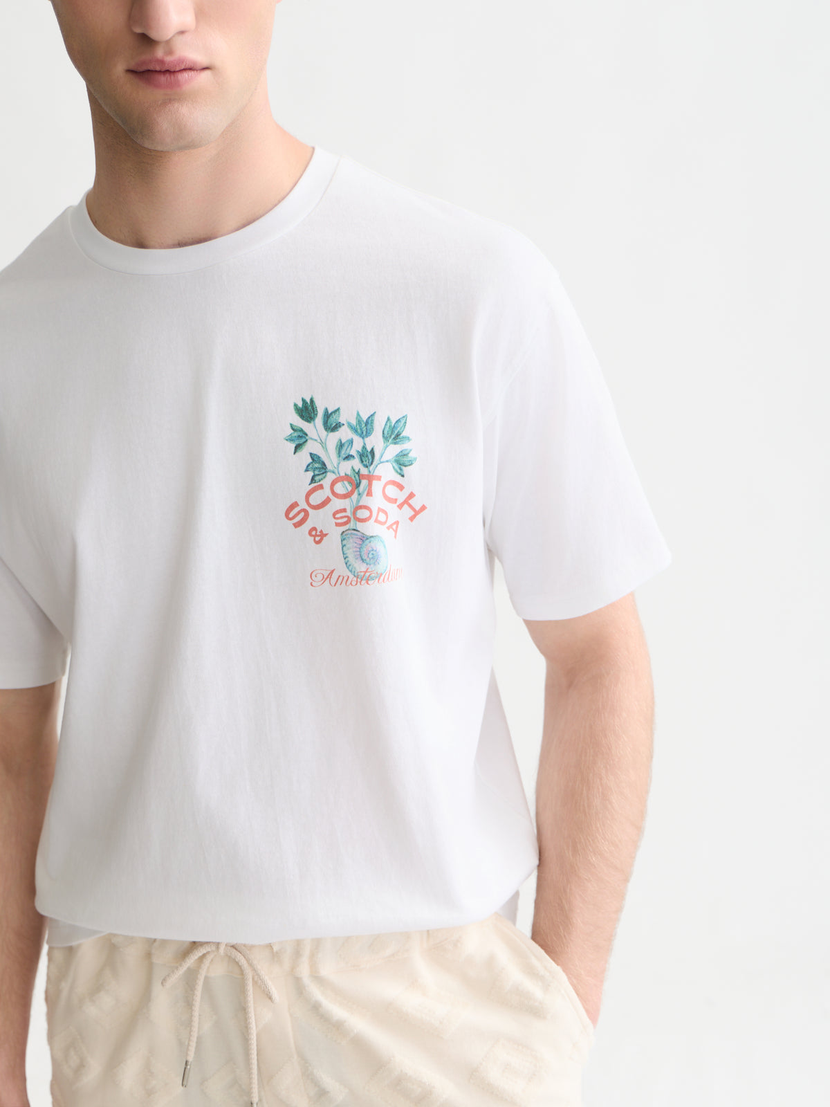 Front And Back Artwork Relaxed-Fit T-Shirt WI26 - Bright White