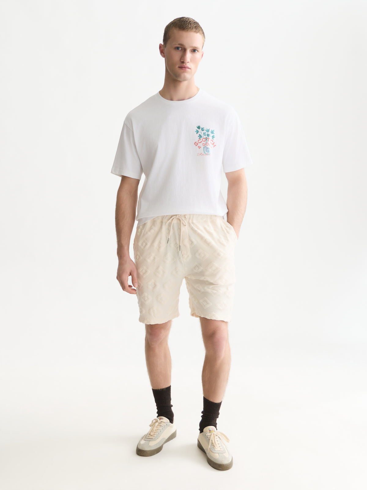 Front And Back Artwork Relaxed-Fit T-Shirt WI26 - Bright White
